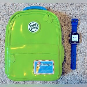 Leap Frog ABC Backpack & Vtech Watch